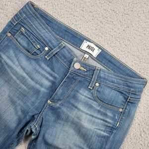 PAIGE Skyline Skinny Jeans Women's Size 28‎ Blue Denim Stretch Made in USA